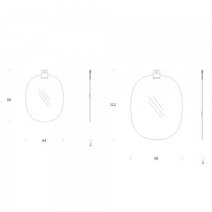 Espejo Belty de Tonin casa. Muebles modernos de hogar.