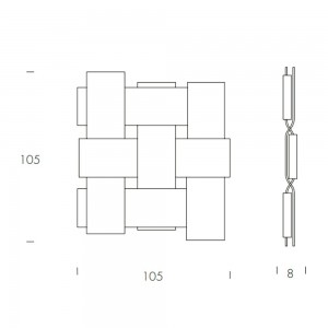 Espejo Trama de Tonin casa. Muebles modernos de hogar.