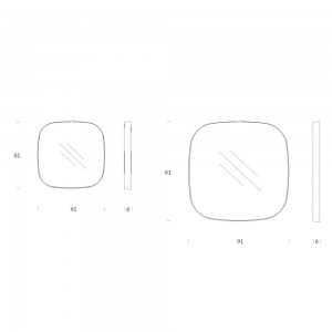 Espejo Vega de Tonin casa. Muebles modernos de hogar.