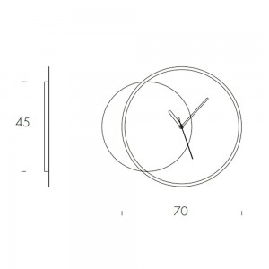 Reloj Circle de Tonin casa. Muebles modernos de hogar.
