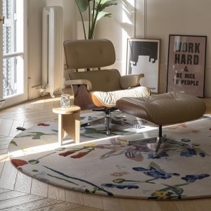 Alfombra de lana virgen Flora Promenade de  Nanimarquina