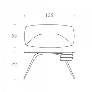 Escritorio Logos de Tonin casa. Muebles modernos de hogar.
