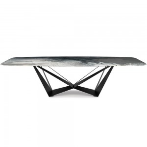 Mesa Skorpio CrystalArt de Cattelan Italia. Muebles modernos italianos.