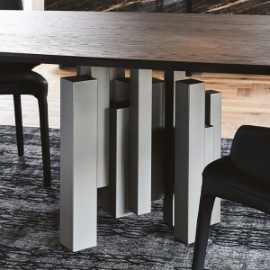 Mesa Skyline Wood de Cattelan Italia. Mesa de madera. Mesas modernas.