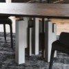 Mesa Skyline Wood de Cattelan Italia. Mesa de madera. Mesas modernas.