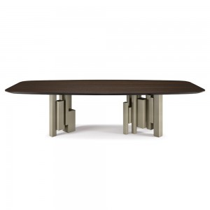 Mesa Skyline Wood de Cattelan Italia. Mesa de madera. Mesas modernas.