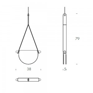 Lámpara suspensión Dalì de Tonin casa. Muebles modernos de hogar.