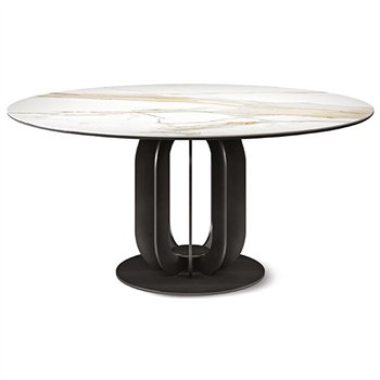 Mesa Soho Keramik de Cattelan Italia. Mesa de cerámica. Mesas redondas.