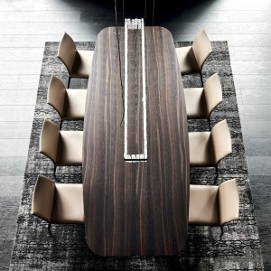 Mesa Stratos de Cattelan Italia. Mesa de madera para comedor. Mesas modernas.