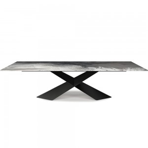 Mesa Tyron CrystalArt de Cattelan Italia. Mesa de cristal para comedor.