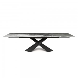 Mesa Tyron Crystalart Drive de Cattelan Italia. Mesas extensibles modernas.