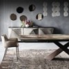 Mesa Tyron Crystalart Drive de Cattelan Italia. Mesas extensibles modernas.