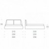 Cama Dharma de Tonin casa. Muebles modernos de hogar.