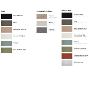 Silla Captain's Patín Extremis. Silla diseño moderno ideal para exterior.