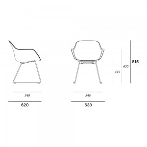 Silla Captain's Patín Extremis. Silla diseño moderno ideal para exterior.