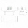 Mesa Cube Extensible de Tonin casa. Muebles modernos de hogar.