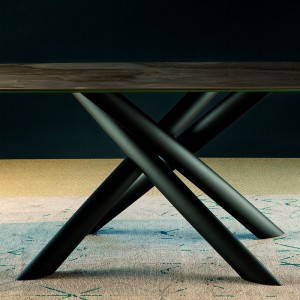 Mesa Style Redondeada Fija de Tonin casa. Muebles modernos de hogar.