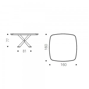 Mesa Spyder Keramik Premium de Cattelan Italia. Mesas de cerámica modernas.