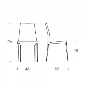 Silla Aragona Élite de Tonin casa. Muebles modernos de hogar.