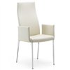 Silla Anna alta brazos de Cattelan. Sillas diseño. Sillas con respaldo alto.