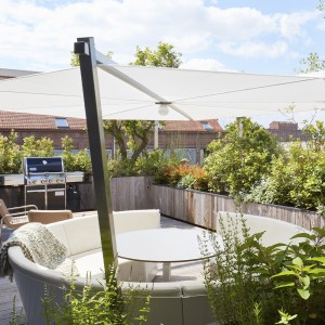 Mesa-Sofá Kosmos Extremis. Mueble de exterior de diseño original.