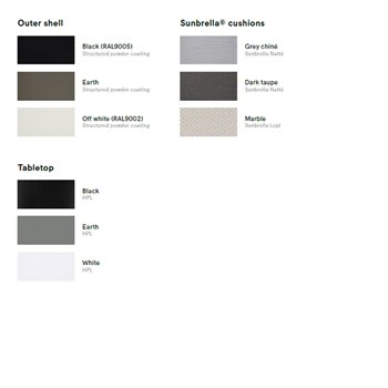 Mesa-Sofá Kosmos Extremis. Mueble de exterior de diseño original.