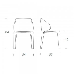 Silla Glam Madera de Tonin casa. Muebles modernos de hogar.