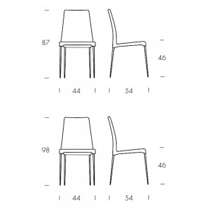 Silla Pop de Tonin casa. Muebles modernos de hogar.