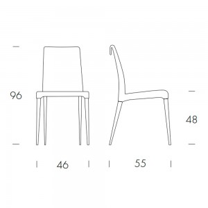Silla Sofia de Tonin casa. Muebles modernos de hogar.