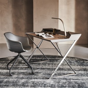 Sillón Indy con ruedas de Cattelan Italia. Sillón de diseño con ruedas.