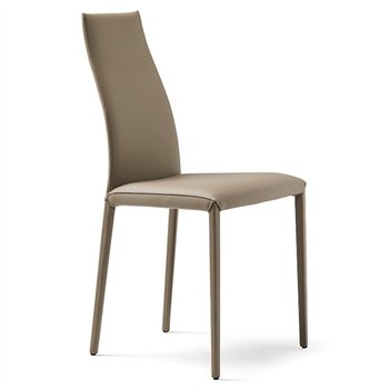 Silla Kay de Cattelan Italia. Silla de comedor tapizada. Sillas modernas.
