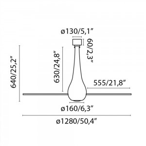 Ventilador Eterfan luz Faro Barcelona