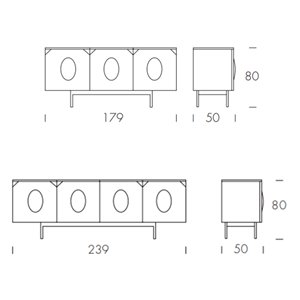 Aparador Hopper de Tonin casa. Muebles modernos de hogar.