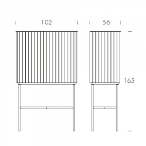 Vitrina Extro de Tonin casa. Muebles modernos de hogar.