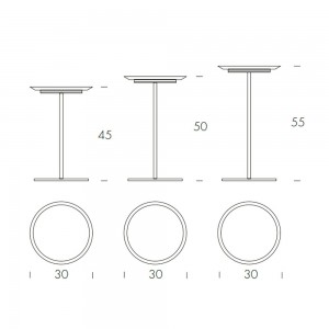 Mesa auxiliar Dot de Tonin casa. Muebles modernos de hogar.
