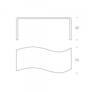 Mesa de centro Flow de Tonin casa. Muebles modernos de hogar.