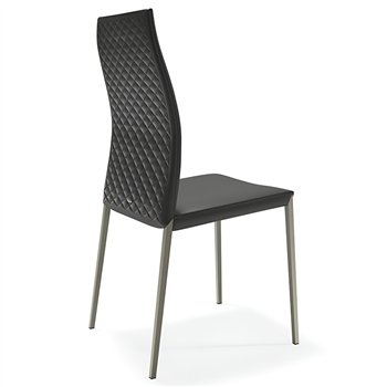 Silla Norma ML Couture de Cattelan Italia. Silla de acero. Sillas de diseño.