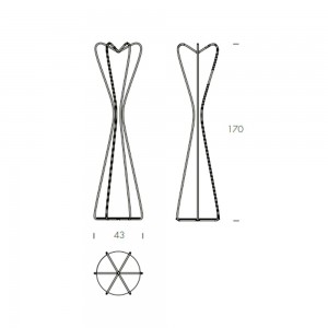 Perchero Libellula de Tonin casa. Muebles modernos de hogar.