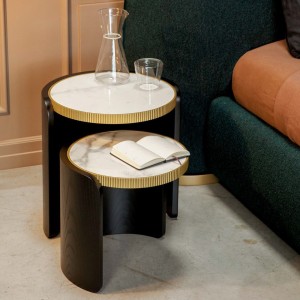 Mesa auxiliar Roller de Tonin casa. Muebles modernos de hogar.
