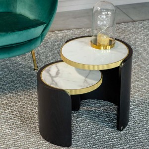 Mesa auxiliar Roller de Tonin casa. Muebles modernos de hogar.