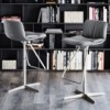 Taburete Axel X de Cattelan Italia. Taburete tapizado. Taburetes giratorios.