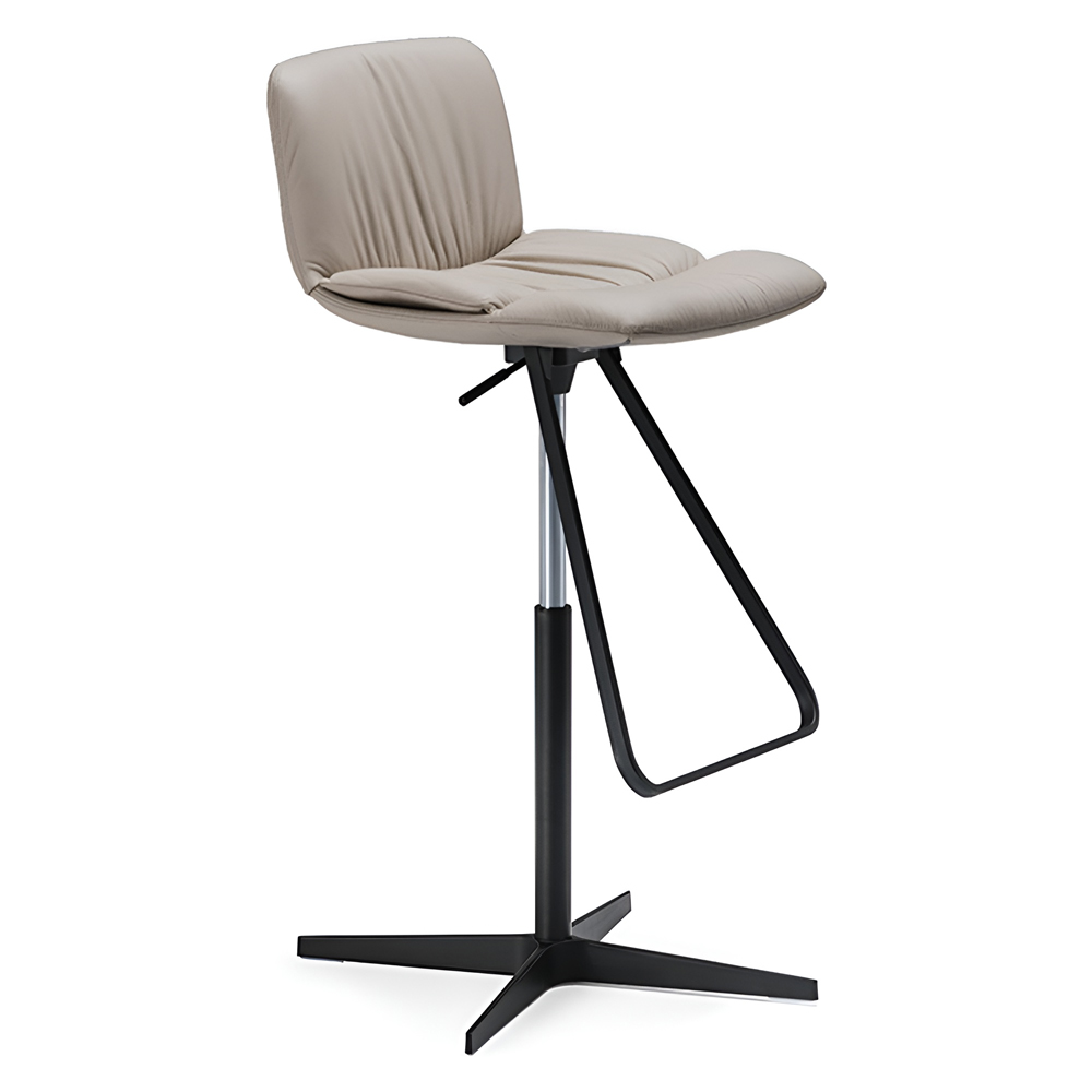 Taburete Axel X de Cattelan Italia. Taburete tapizado. Taburetes giratorios.