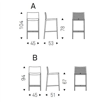 Taburete Norma Couture de Cattelan Italia. Muebles modernos italianos.