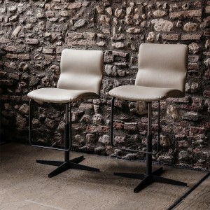Taburete Victor X de Cattelan Italia. Muebles modernos italianos. Taburetes giratorios.