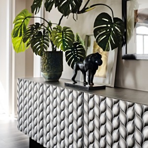 Aparador Lavander de Cattelan Italia. Aparador con puertas en poliuretano.