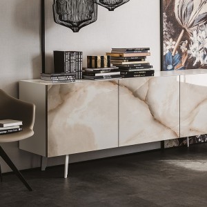 Aparador Metropol de Cattelan Italia. Aparador con puertas de cerámica.