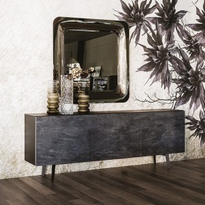 Aparador Metropol de Cattelan Italia. Aparador con puertas de cerámica.