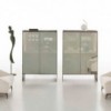 Mueble Bar Bristol vidrio de Alivar. Muebles modernos italianos. Muebles elegantes de diseño italiano.