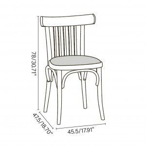 Silla 763 tapizada de Ton. Sillas de diseño. Sillas de madera clásicas.