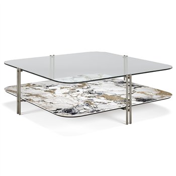 Mesa centro Biplane de Cattelan Italia. Mesas de centro modernas italianas.